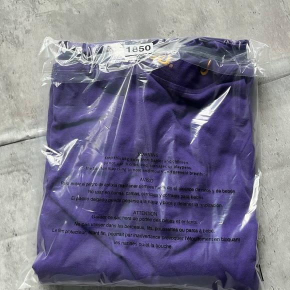 Nike LSU Tigers Football Long Sleeve  Shirt Purple Men XLarge Thermal - Picture 8 of 8